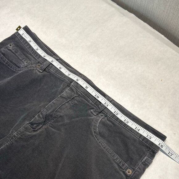 Banana Republic Corduroy Jeans Gray Womens Sz 30 Skinny Stretch Mid-Rise - Picture 9 of 11